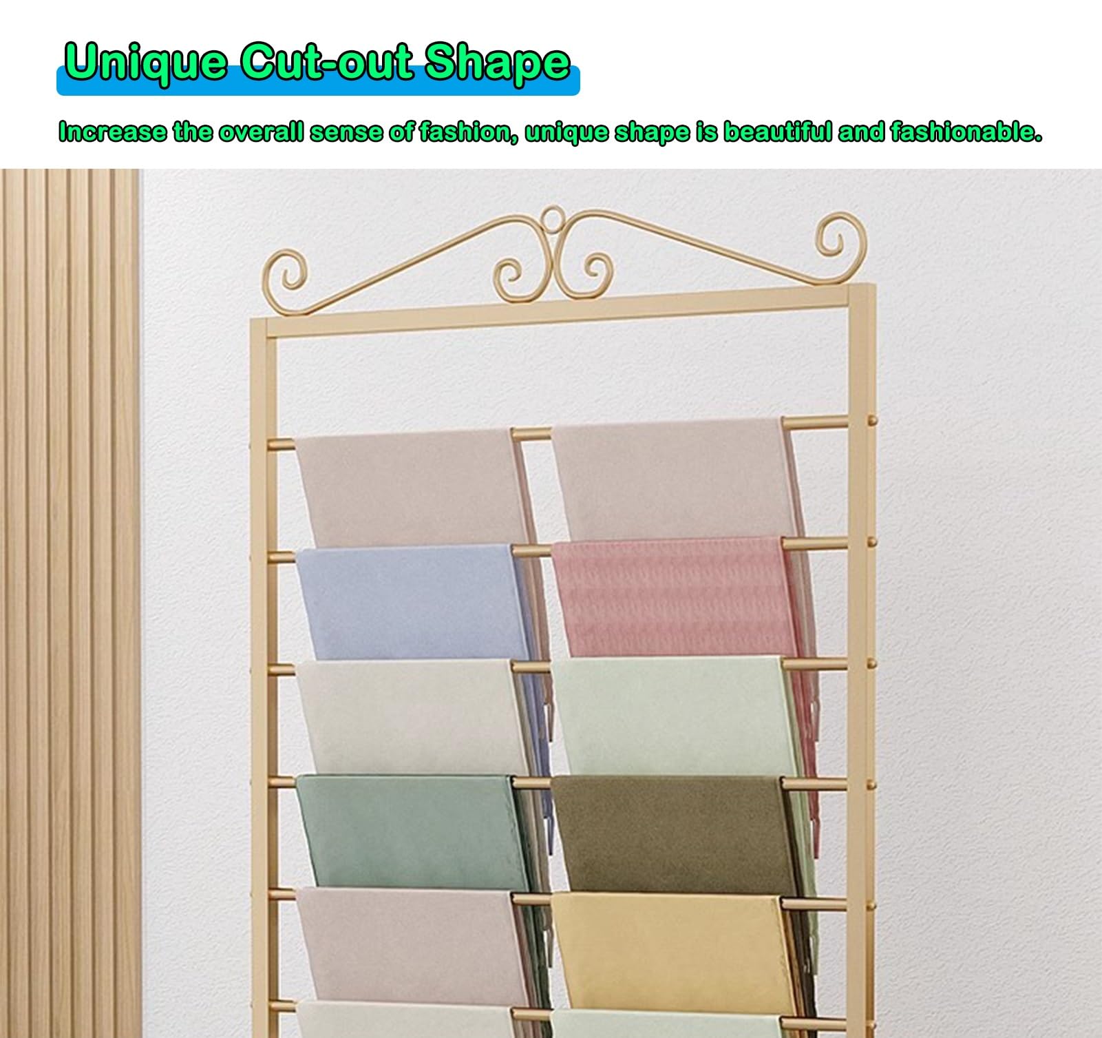 Perchas para bufandas de doble cara, organizador independiente y antideslizante para minoristas, manualidades, toallas, hiyabs, pantalones, estante de almacenamiento de cinta y estante para corbatas