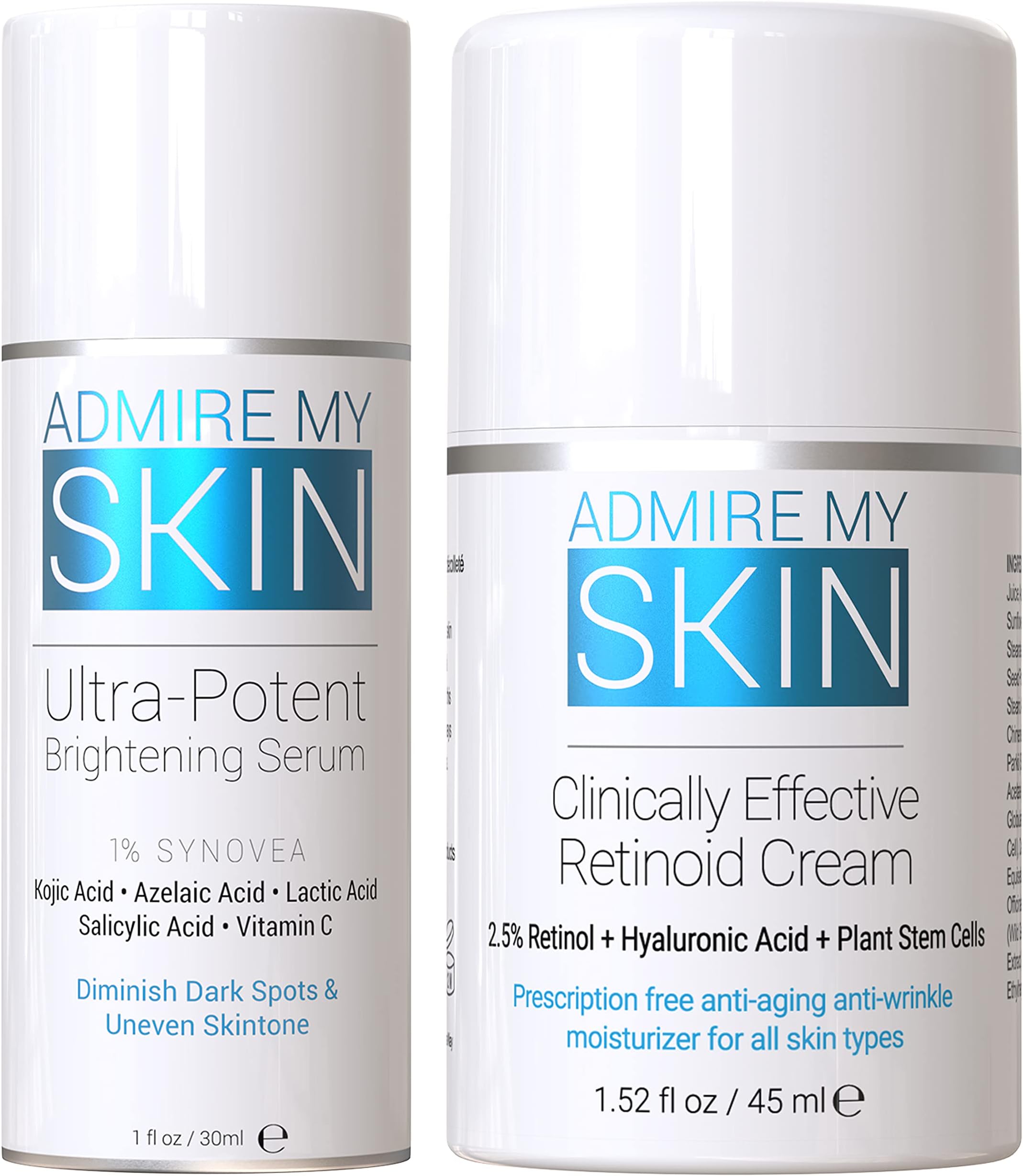 Admire My Skin Dark Spot Corrector Serum + Retinoid Cream Set