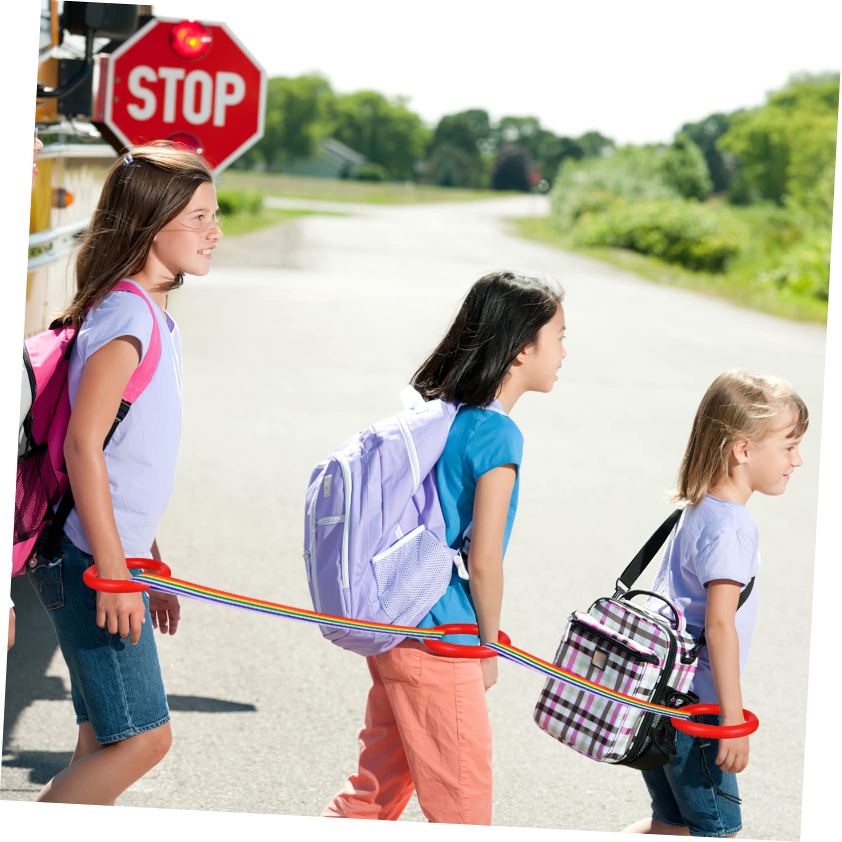 INOOMP Set 12 Unità di Guinzagli da Polso per Piccoli con Manici Colorati, Corda di Sicurezza per Età 2-6 Anni, Imbracatura per Guinzaglio per Scuola Materna e Passeggiate