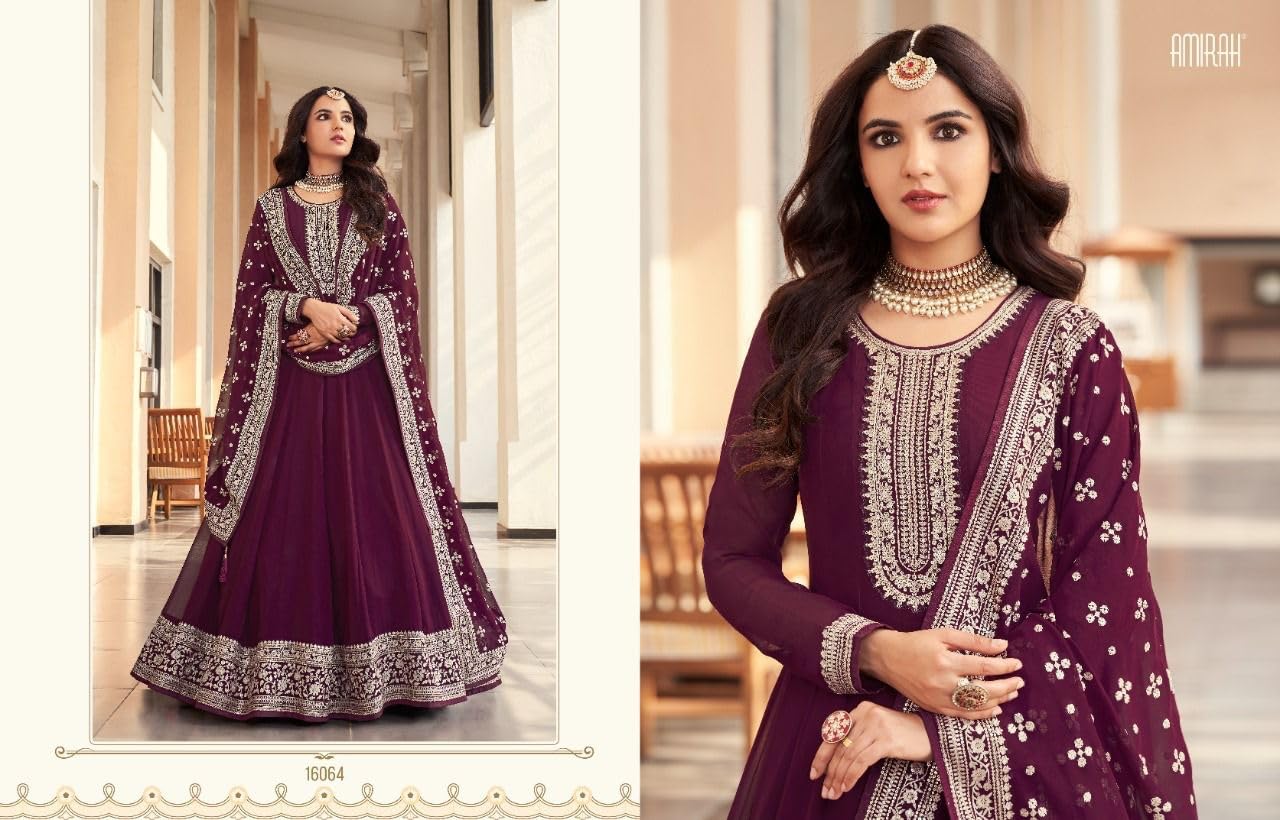 Przebranie weselne piękne designerskie garnitury w stylu Anarkali Lengha indyjskie szwy Shalwar Kameez, Chocie 1, rozmiar uniwersalny