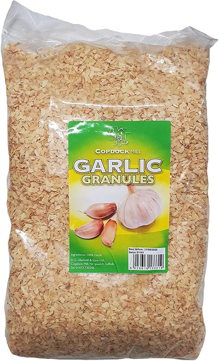 Copdock Mill Garlic Granules for Chickens 1kg - Add to Chicken Feed to Aid Digestion, Immune Support and Reduce Hair Loss - Antibiotic and Antifungal Properties