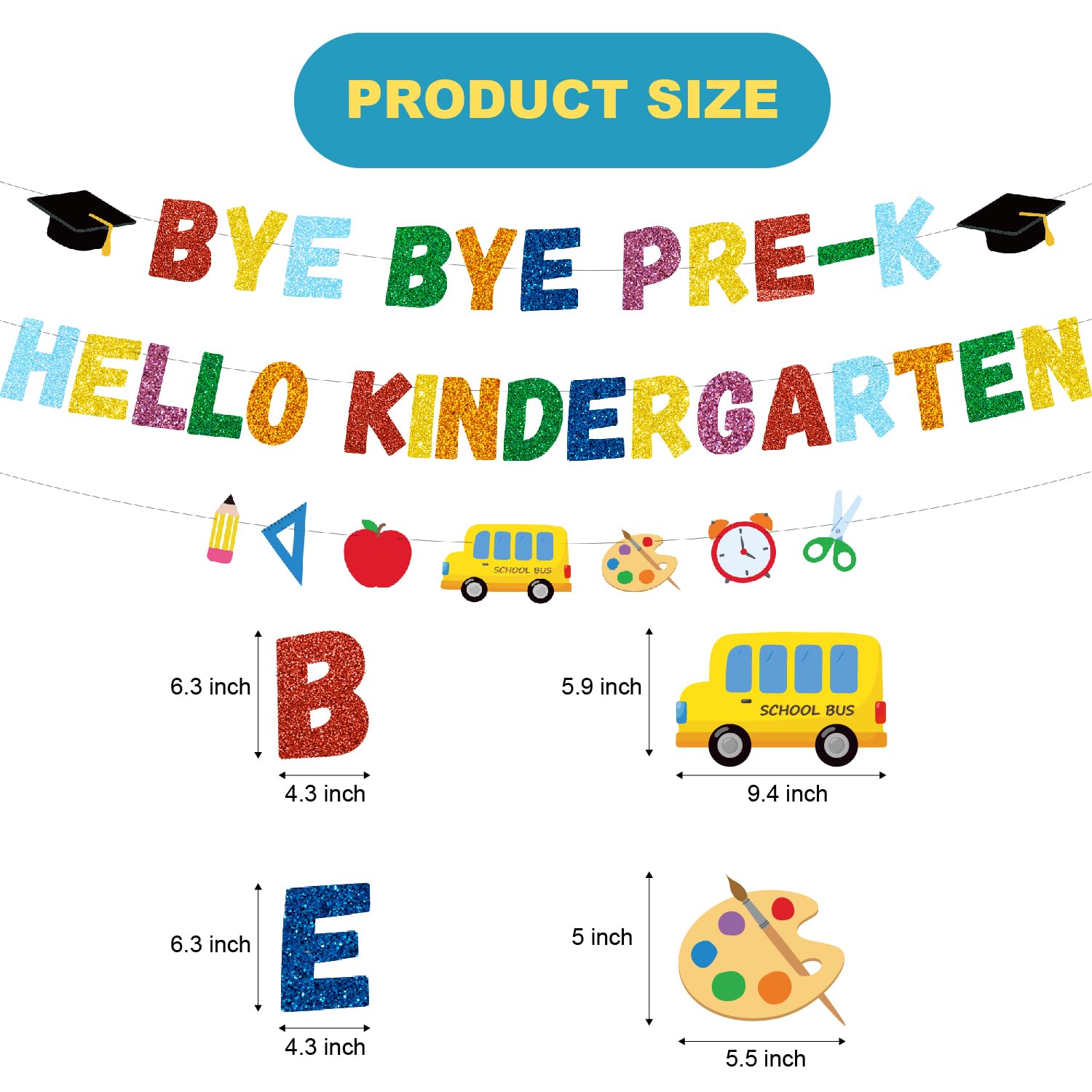 Kindergarten Banner Graduation 2025 – Goodbye Preschool Hello ...