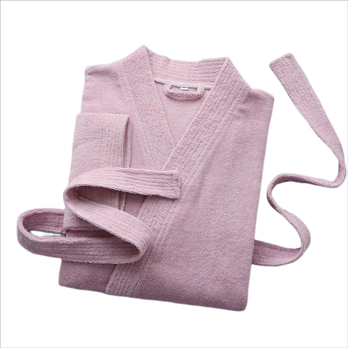 Abito da Sposa in Cotone da Uomo, Accappatoio for Waffle Unisex, for Abiti da Notte, for Abito da Bagno in Palestra o Sdraio (Color : Pink, Size : M)