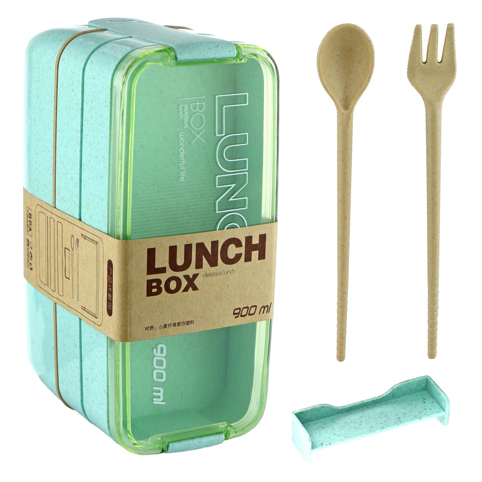Superio Set 10 Contenitori Per Alimenti Impilabili Con 3 Scomparti: Adatti A Microonde E Lavastoviglie, Senza BPA, Per Pasti E Dieta (Nero) - 3