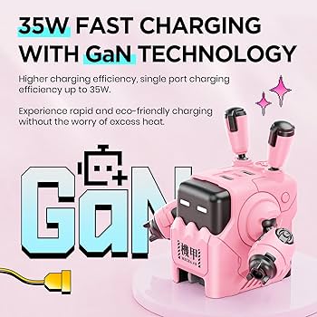 バッテリー+充電器 GravaStar Delta35 35W GaN Fast Charger Delta35 GaN Fast Charger - 35W Dual USB-C Ports | Mecha
