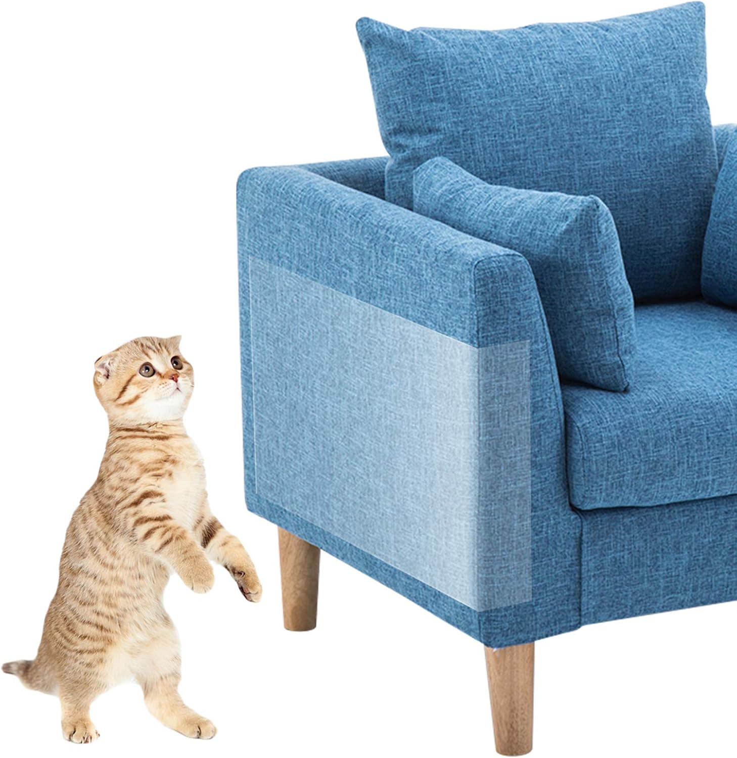 PTPTRATE Cat Furniture Protector Scratch Guards Transparent with Pins