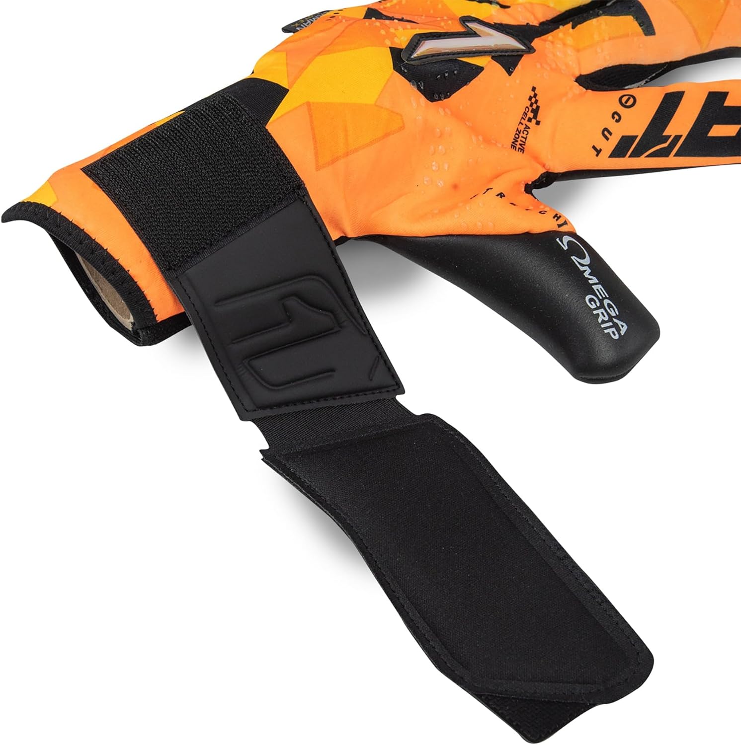Rinat Meta Tactik Alpha Pro Goalkeeper Gloves – Omega Grip Latex for Superior Ball Control, Negative Cut for Precision Fit, Stretch Technology, Breathable Design, Adjustable Wrist Closure