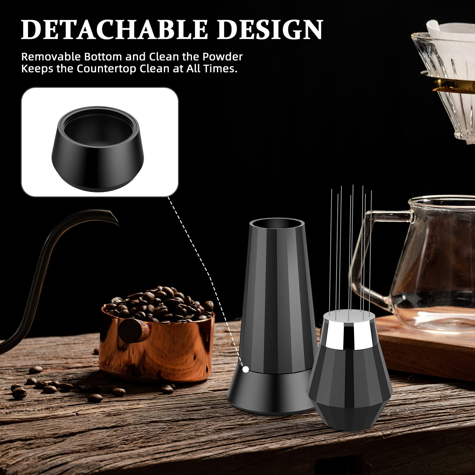 WDT Outil De Distribution D'expresso 7 Aiguilles, Distributeur D