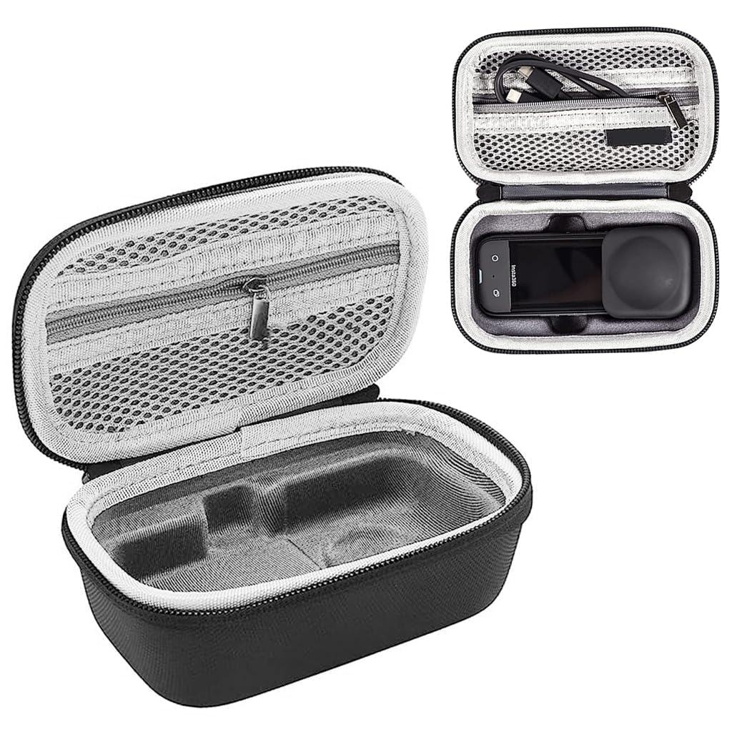 Storage Bag for Insta360 X3/One X3, Waterproof Dustproof Carry case Double Layer Hand Carrying Box Portable Safe Travel Protector Bag Fits for Data Cable, Sticky Lens Guards, Covers (Handy) (B0BQFJLD6V) Amazon Price History, Amazon Price Tracker