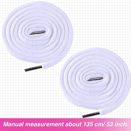 Miniatura 4 de Cordones de repuesto con cordón de ajuste fácil para pantalones deportivos, pantalones cortos, chaquetas, abrigos (blanco)