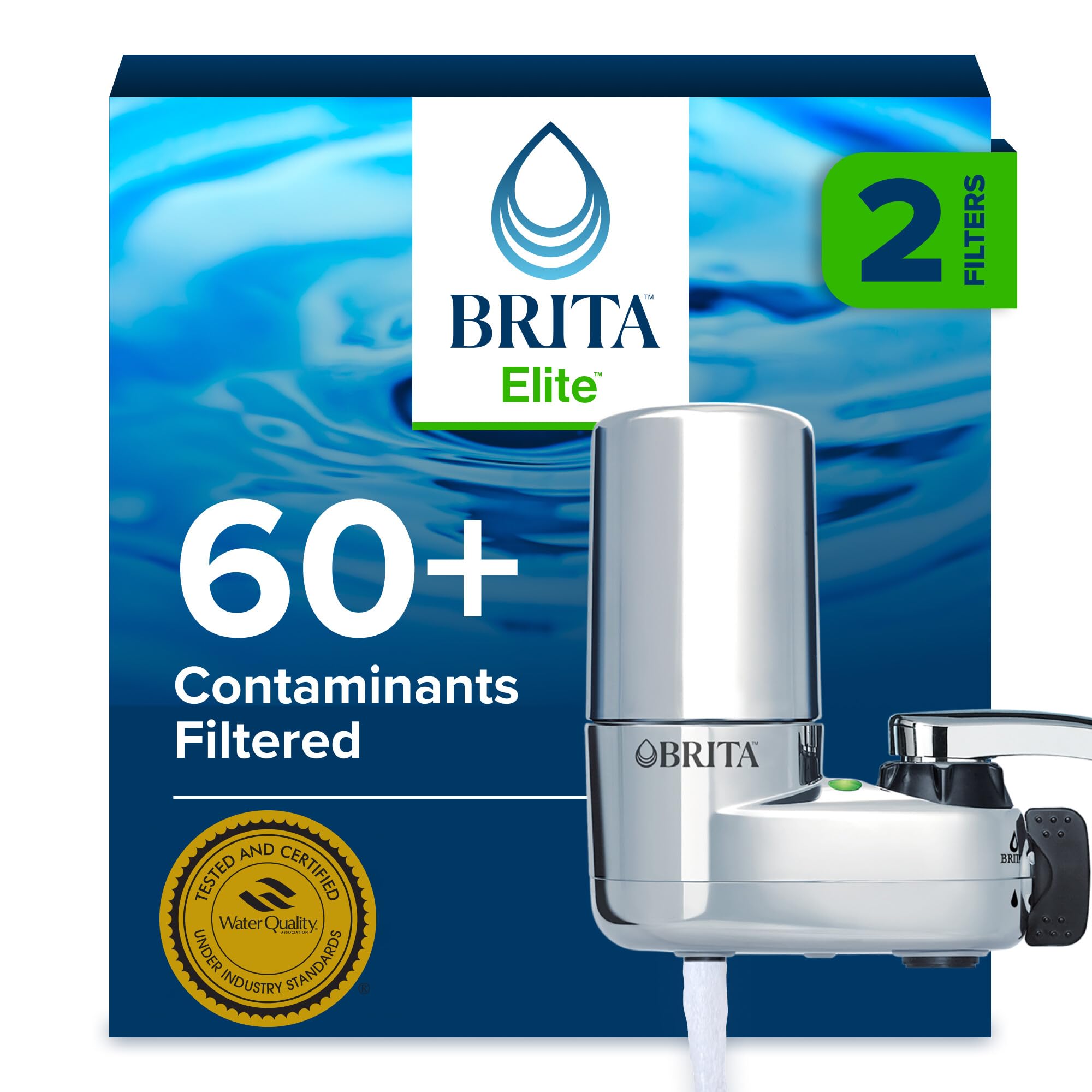 Brita Basic Mount Faucet Water Filter System, Chrome-picture-10