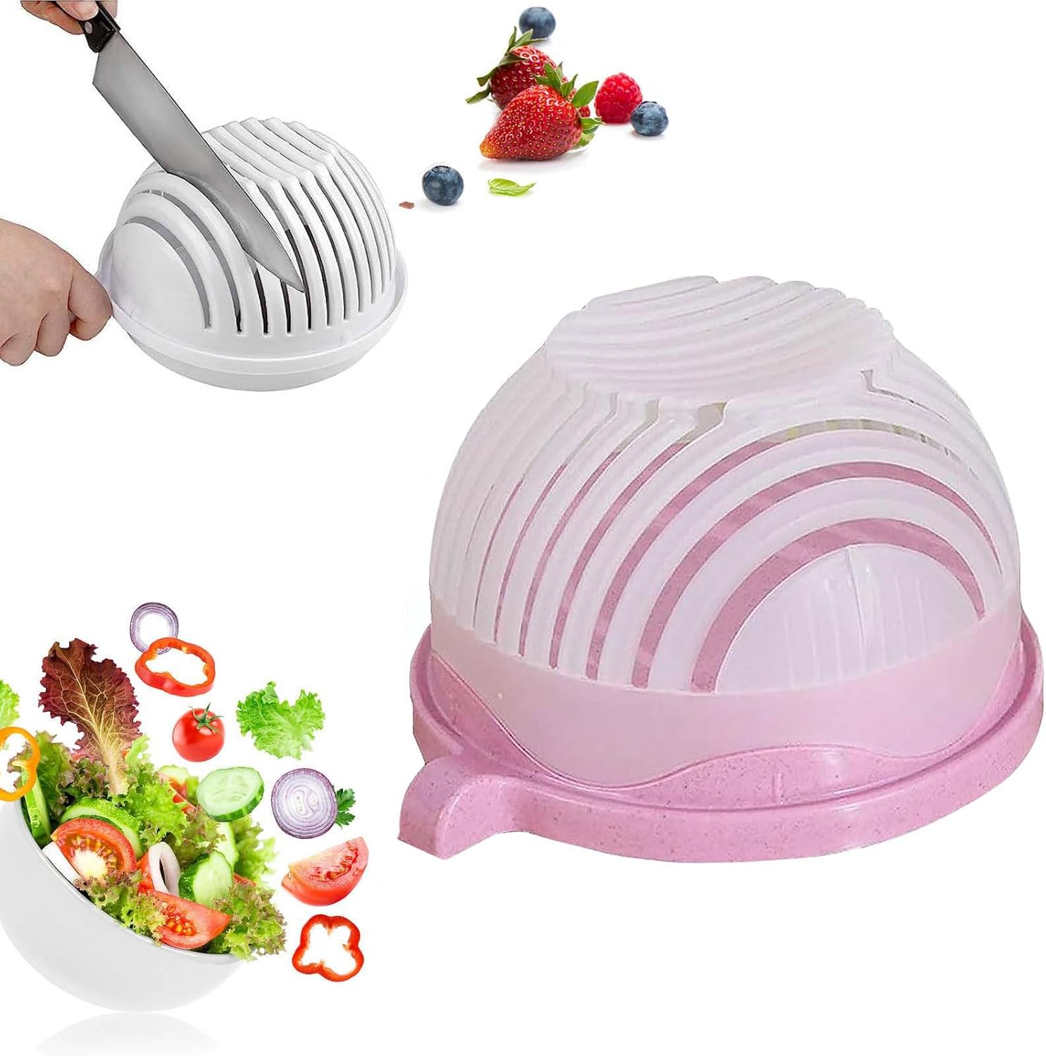 Zagahul Salad Chopper Bowl and Cutter,Multifunctional Fruit