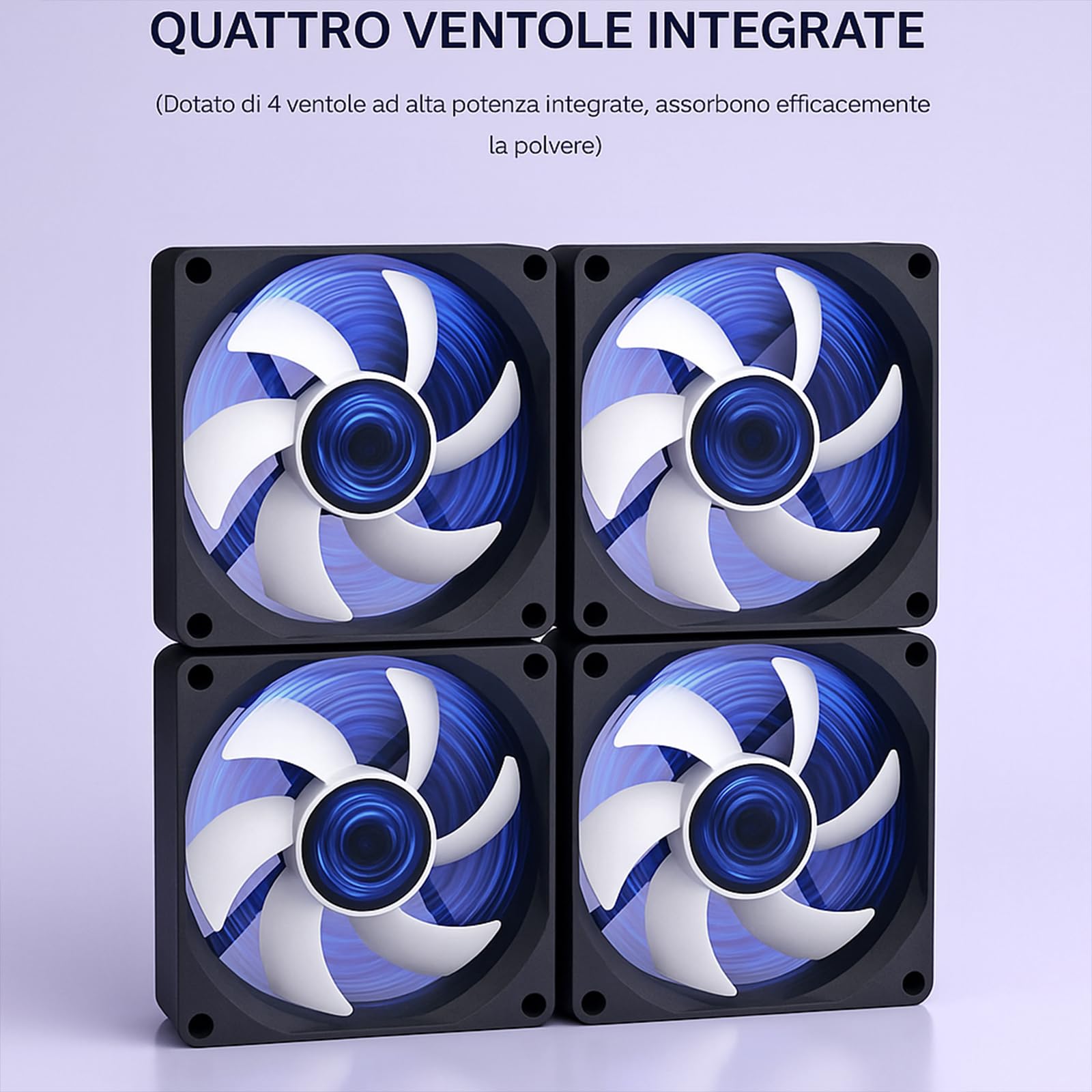 Voltix Aspiratore Unghie Professionale 80W con 4 Ventole e Velocità Regolabile, Aspirapolvere per Unghie Manicure e Pedicure, Macchina Aspiratore Potente e Silenziosa per Salone e Uso Domestico