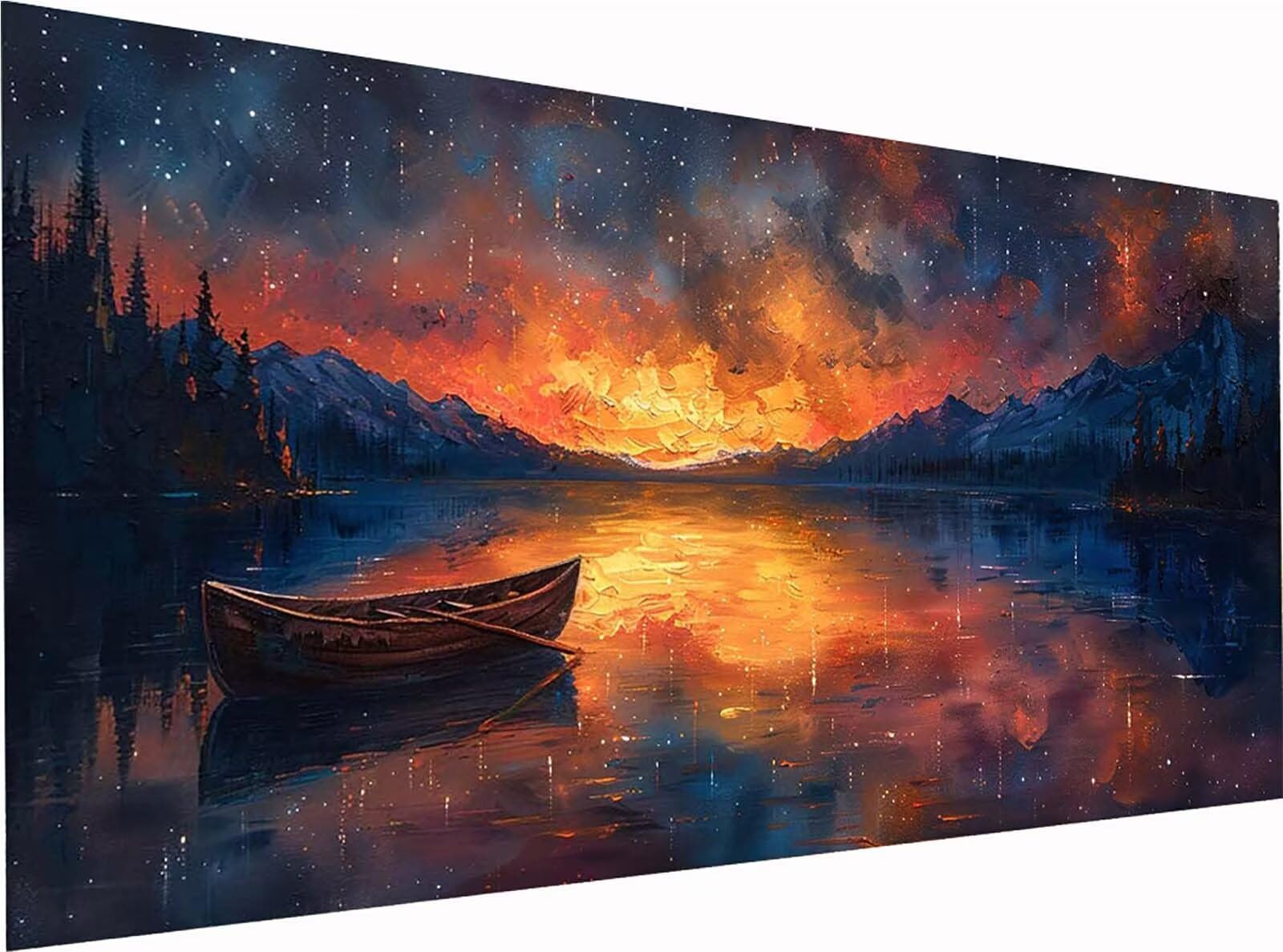 Coucher De Soleil 5D Diamond Painting Adulte Grand Format 60x120cm O-9010