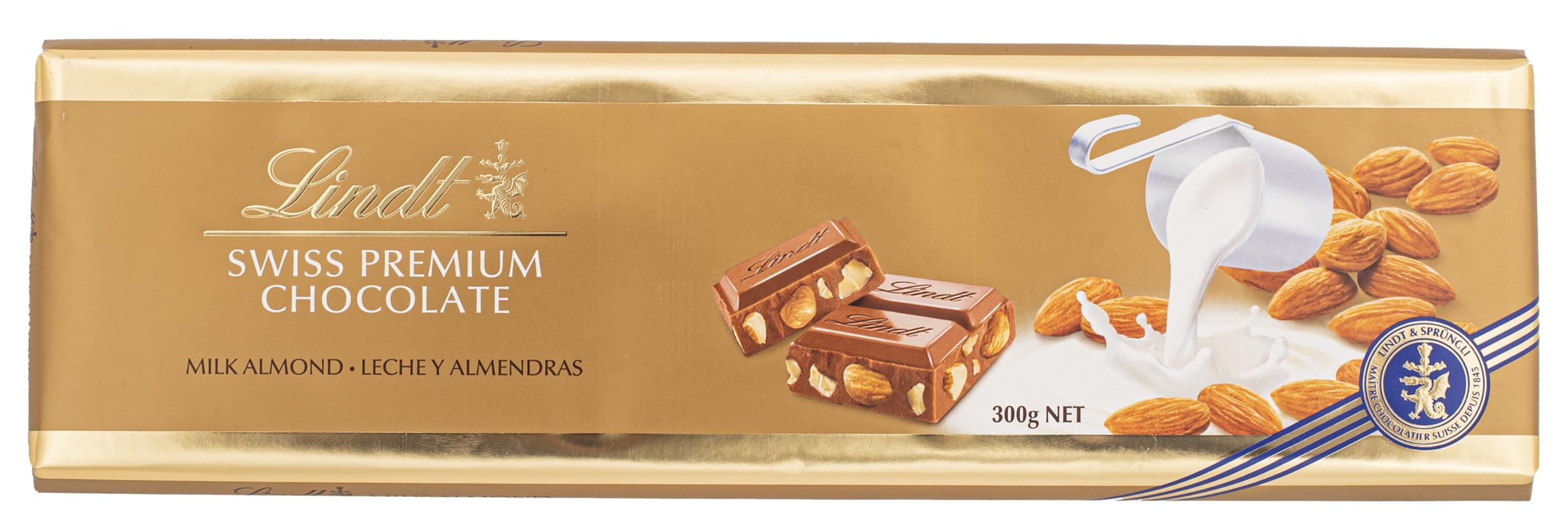 Lindt Gold Tab Chocolate, Almond Milk, 300g (B01BMJHXFC) Amazon Price History, Amazon Price Tracker