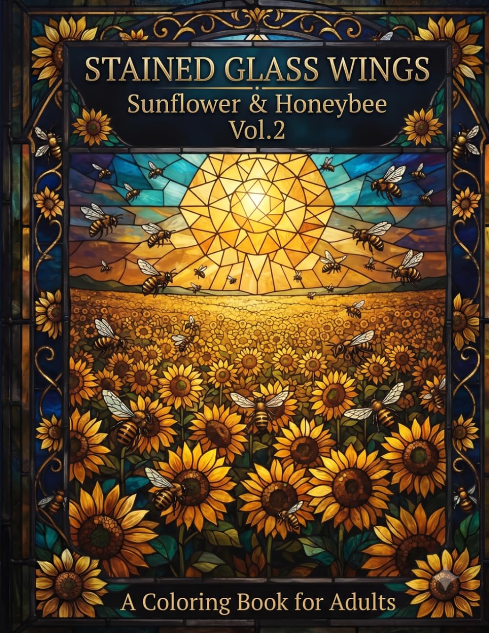 Stained Glass Wings: Sunflower & Honeybee