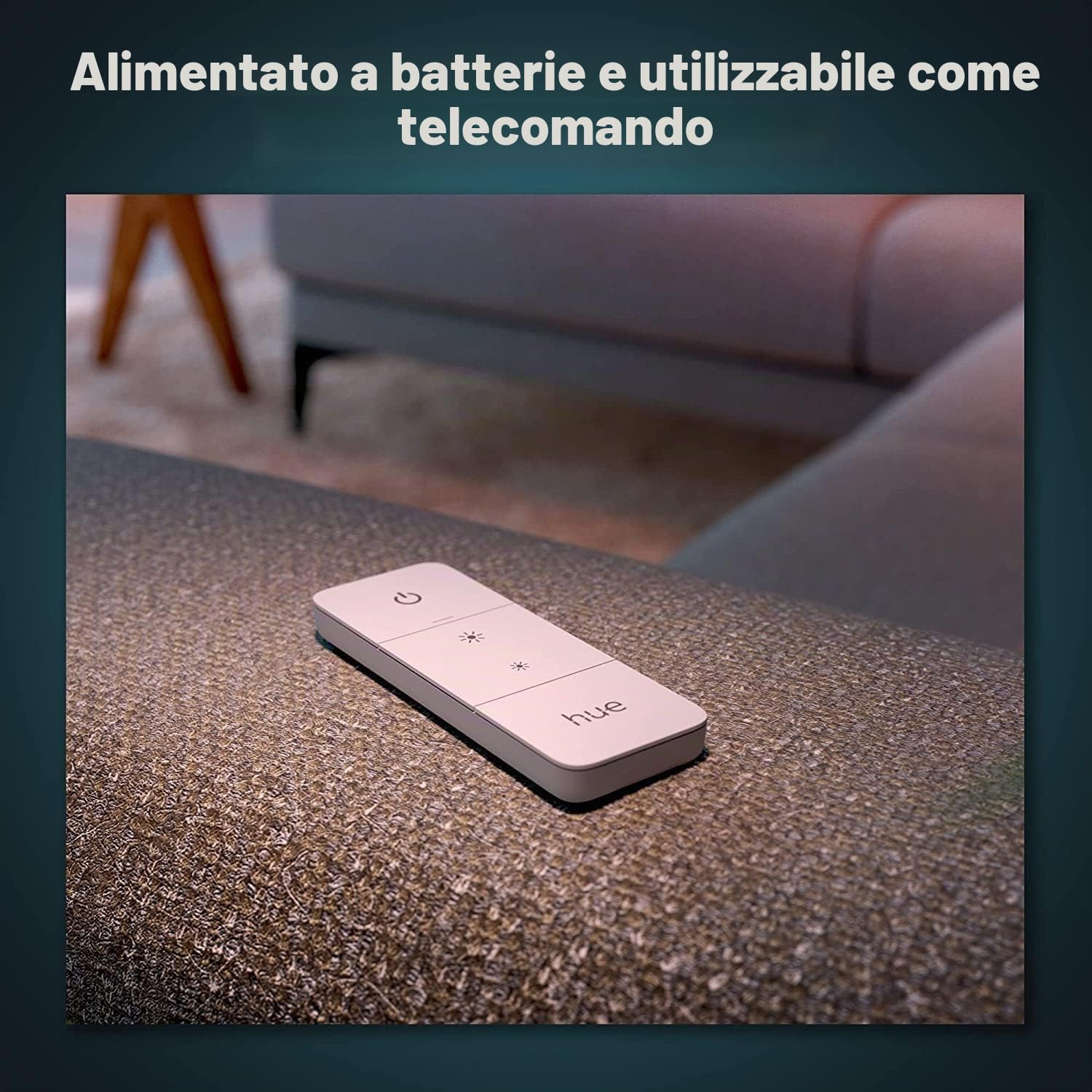 Philips Hue Set di 2 dimmer intelligenti bianchi (UE/UK) per controllare lampade e scenari di luce, interruttore senza fili senza installazione, bianco