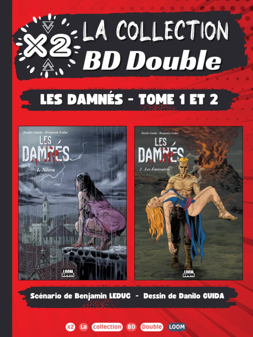 BD Double : Les Damnés Tome 1 + Les Damnés Tome 2: BD Fantastique Ado et Adulte (X2 La Collection BD Double)