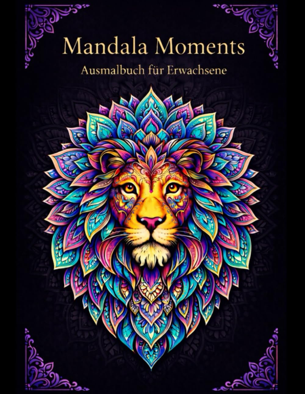 Mandala Moments-Ausmalbuch für Erwachsene: Malbuch für Erwachsene, 40 Seiten mit Mandalas, für Ruhe, Stressabbau und Entspannung, zum Ausmalen