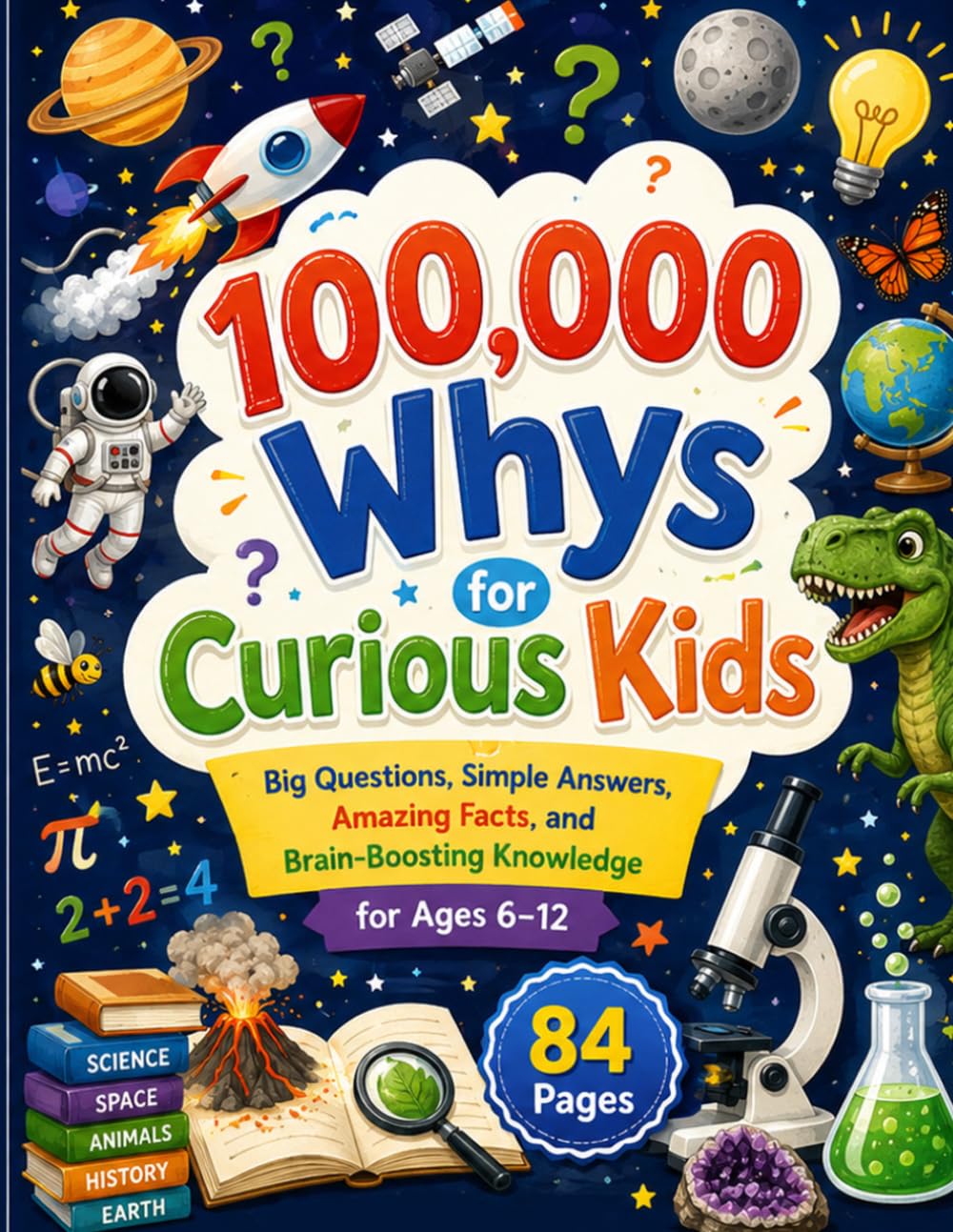 100,000 Whys for Curious Kids: Big Questions, Simple Answers, Amazing Facts, and Brain-Boosting Knowledge for Ages 6–12