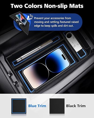 Miniatura 6 de FIILINES Organizador de consola central para Mercedes Benz GLC GLC300 GLC43 AMG 2023 2024, caja de almacenamiento de reposabrazos Bandeja de