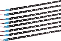 Vista 12 de Yolu Tira de luz LED súper brillante de 11.8 in 15SMD flexible e impermeable para decoración interior y exterior de automóvil, luz DRL para correr