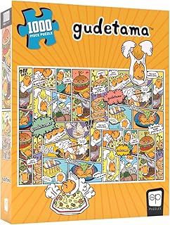 Gudetama “Amazing Egg-Ventures” 1000 Piece Jigsaw Puzzle | Collectible Anime Puzzle Artwork Featuring a Collage of Sanrio’s Gudetama | Officially-Licensed Gudetama Puzzle & Merchandise