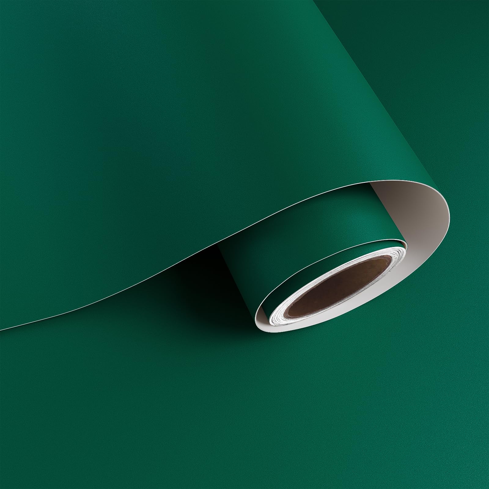 VaryPaper Forest Green Peel and Stick Wallpaper 40cmx200cm Matte Green Contact Paper for Furniture Sticky Back Plastic Stick on Wallpaper for Living Room Bedroom Cupboards Worktop Vinyl Covering