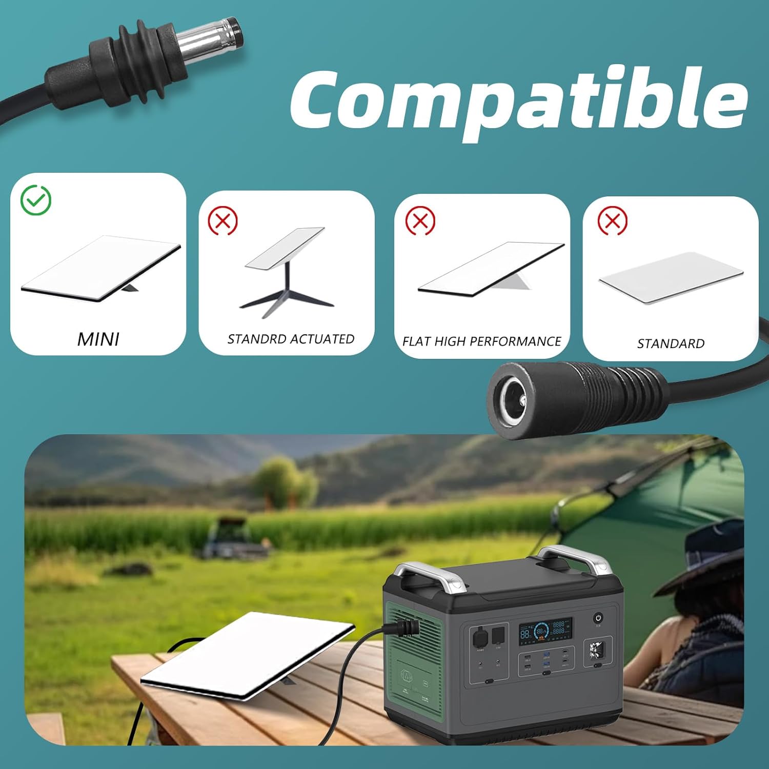 DC5521 Power Extension Cable for Starlink Mini,10FT 25FT 50FT 16AWG DC 5.5mm*2.1mm Cord for Starklink Mini Work with 20V/65W+ PD Source (10FT Female to Male) - Image 2