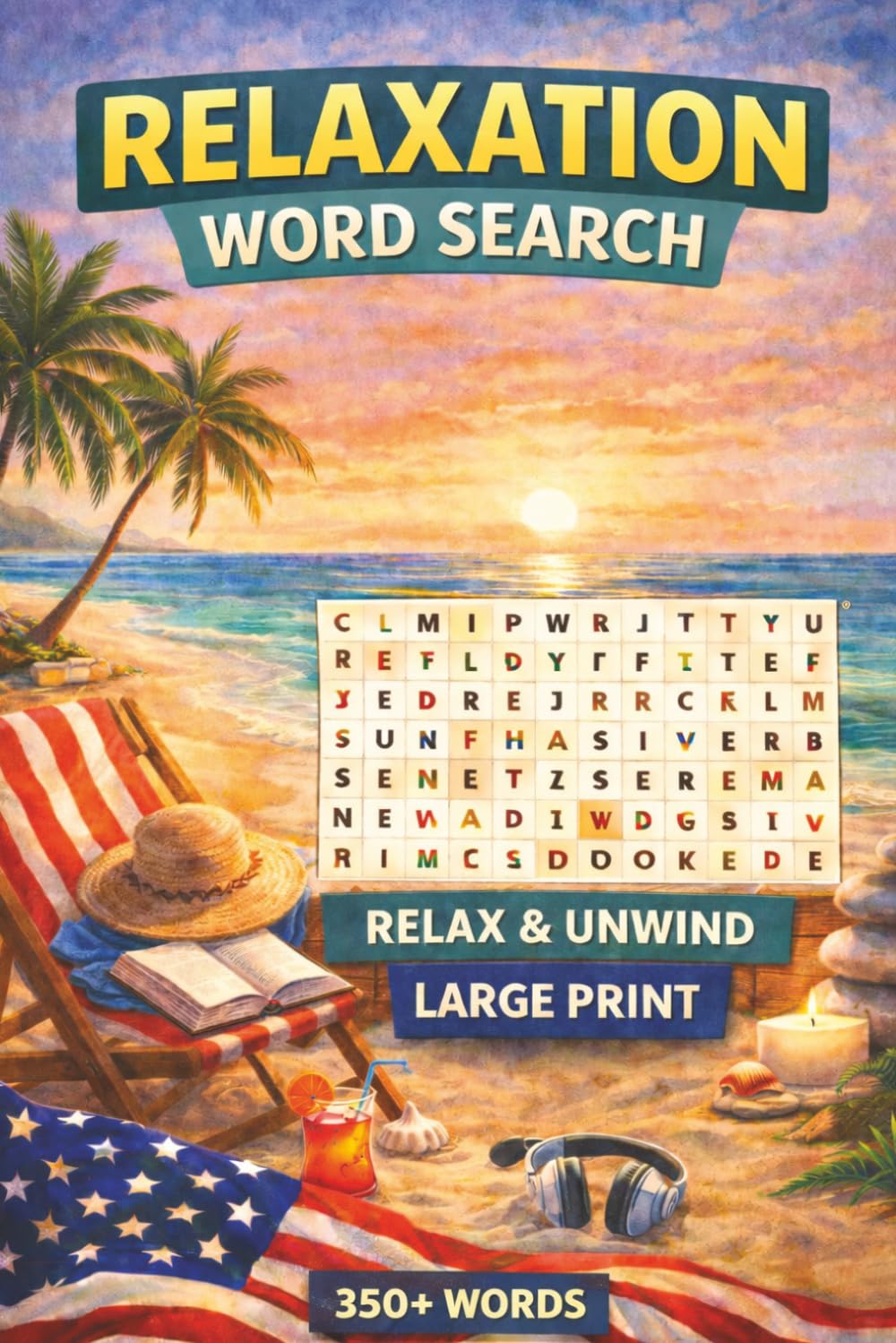 Relax Word Search: Word Search puzzle with all words and terms related to relaxation
