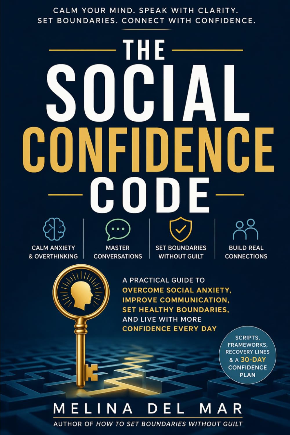 THE SOCIAL CONFIDENCE CODE: Practical Scripts, Calm Presence, and Real-World Skills for Conversation, Boundaries, and Everyday Confidence