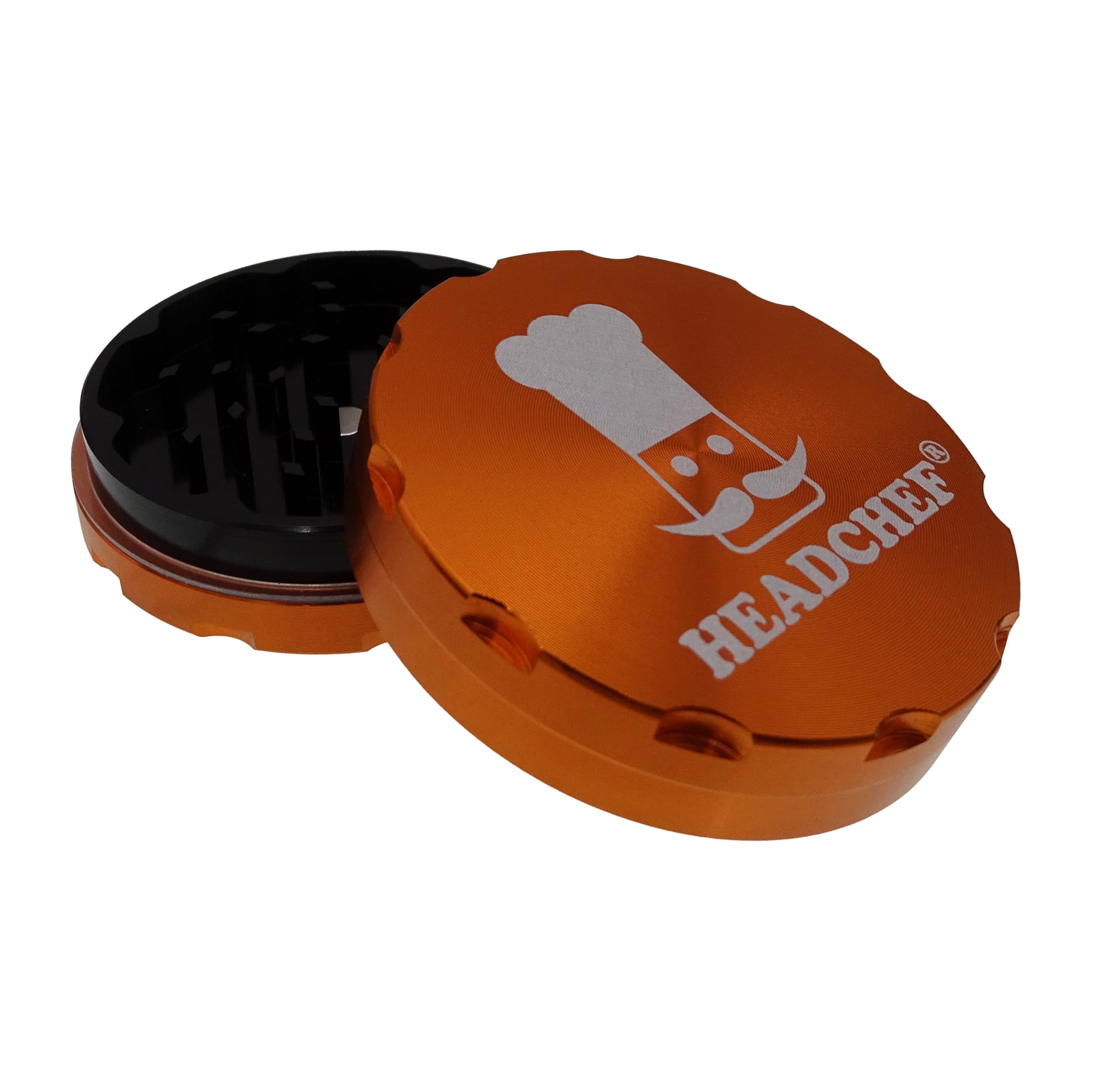 Headchef Razor Grinder 62mm 2 Part (Dark Orange)