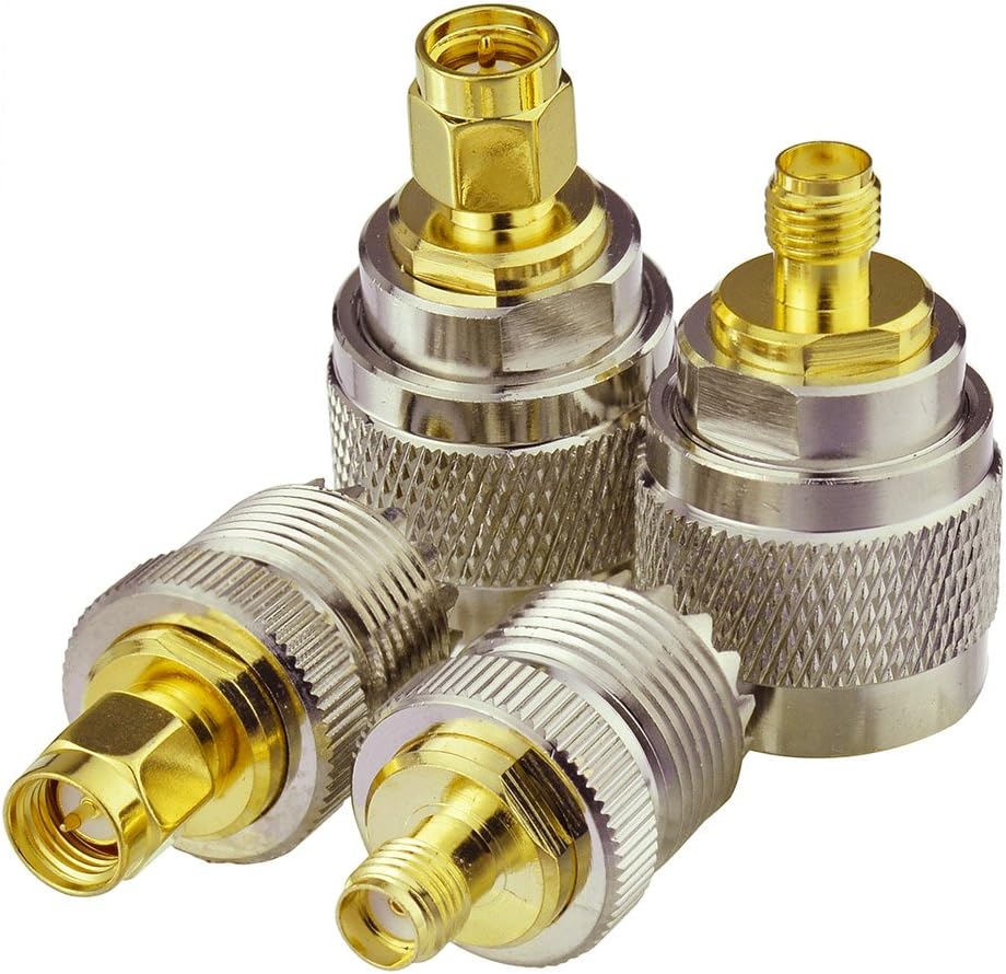 sma to uhf adapters sma male / female to pl259 / so239 adapter kit