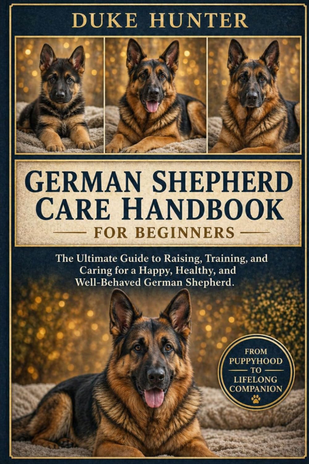 GERMAN SHEPHERD CARE HANDBOOK: The Ultimate Guide to Raising, Training, and Caring for a Happy, Healthy, and Well-Behaved German Shepherd.