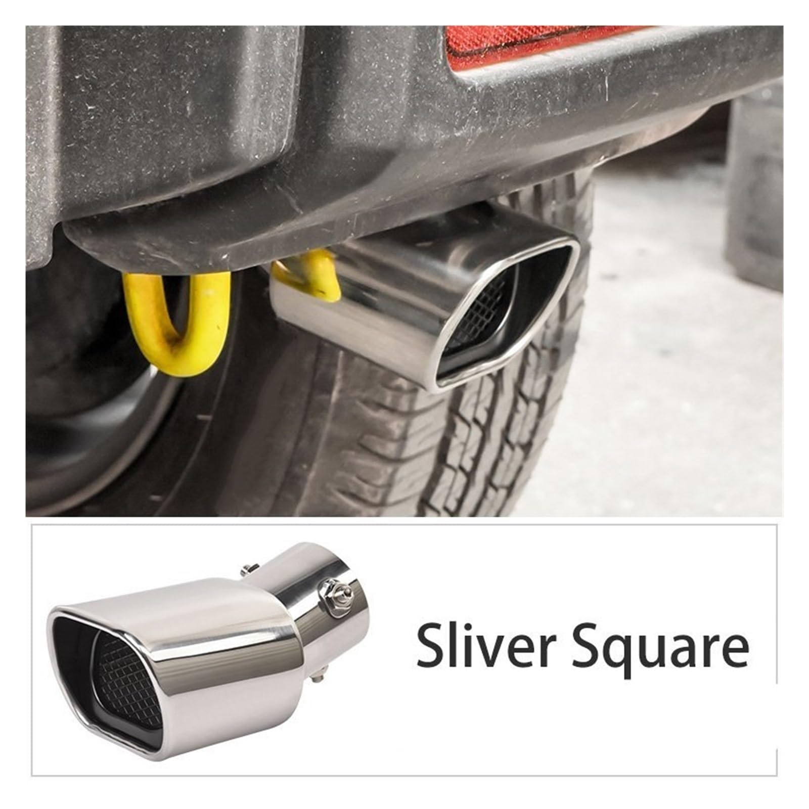 Cola Escape Tubo Para Suzuki Para Jimny Para JB64/para JB74 2019 2020 Silenciador De Escape De Coche Tubos Traseros 1 Uds Terminales Escape (Size : Style B)