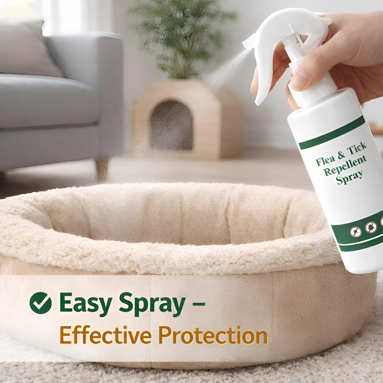 Tick & Flea Repellent Spray for Dogs & Cats, 200ml Each, Pack of 4