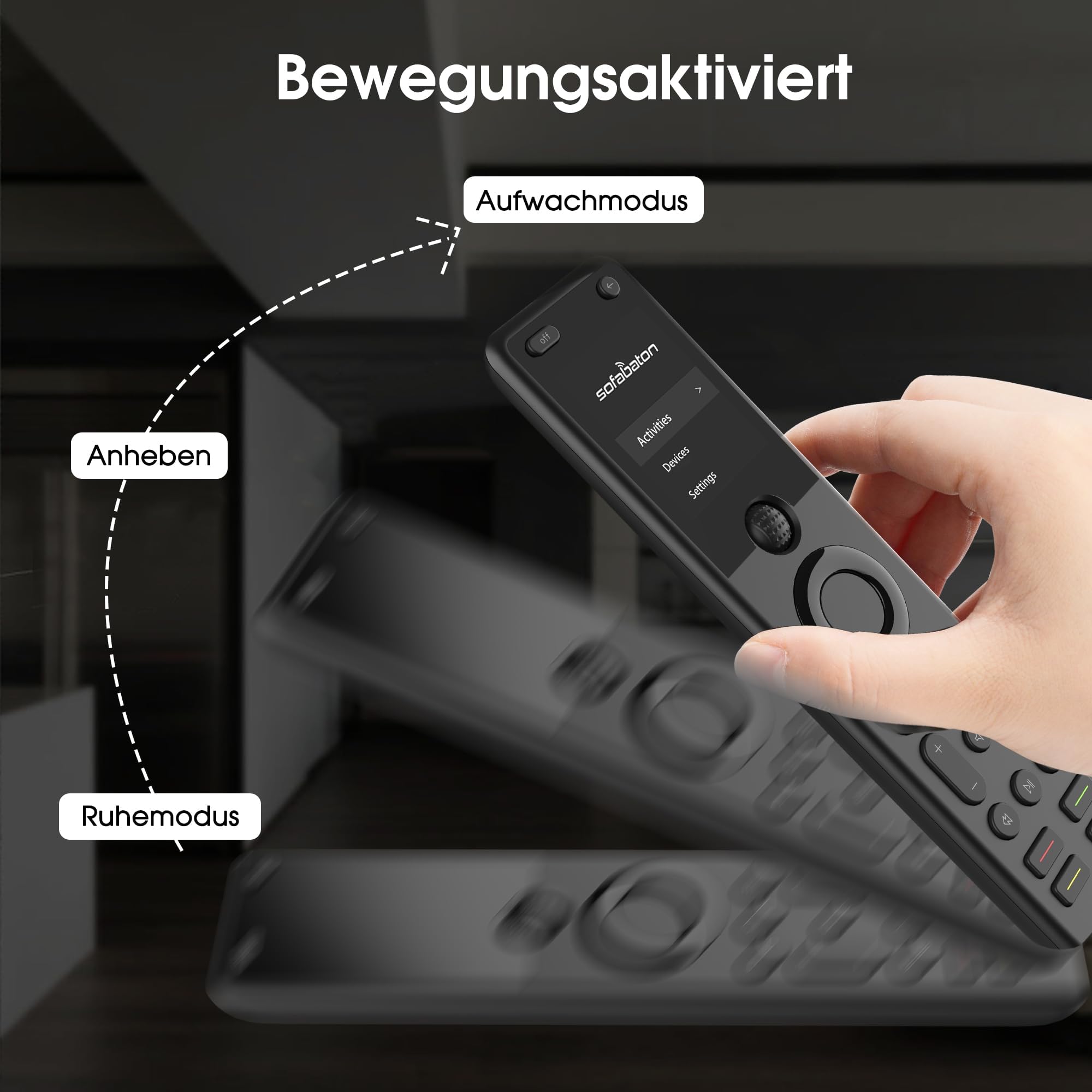 SofaBaton X1S Universal Fernbedienung mit Hub und App, Aktivitäten anpassen, Steuerung von bis zu 60 IR-/Bluetooth-/WLAN-Geräten