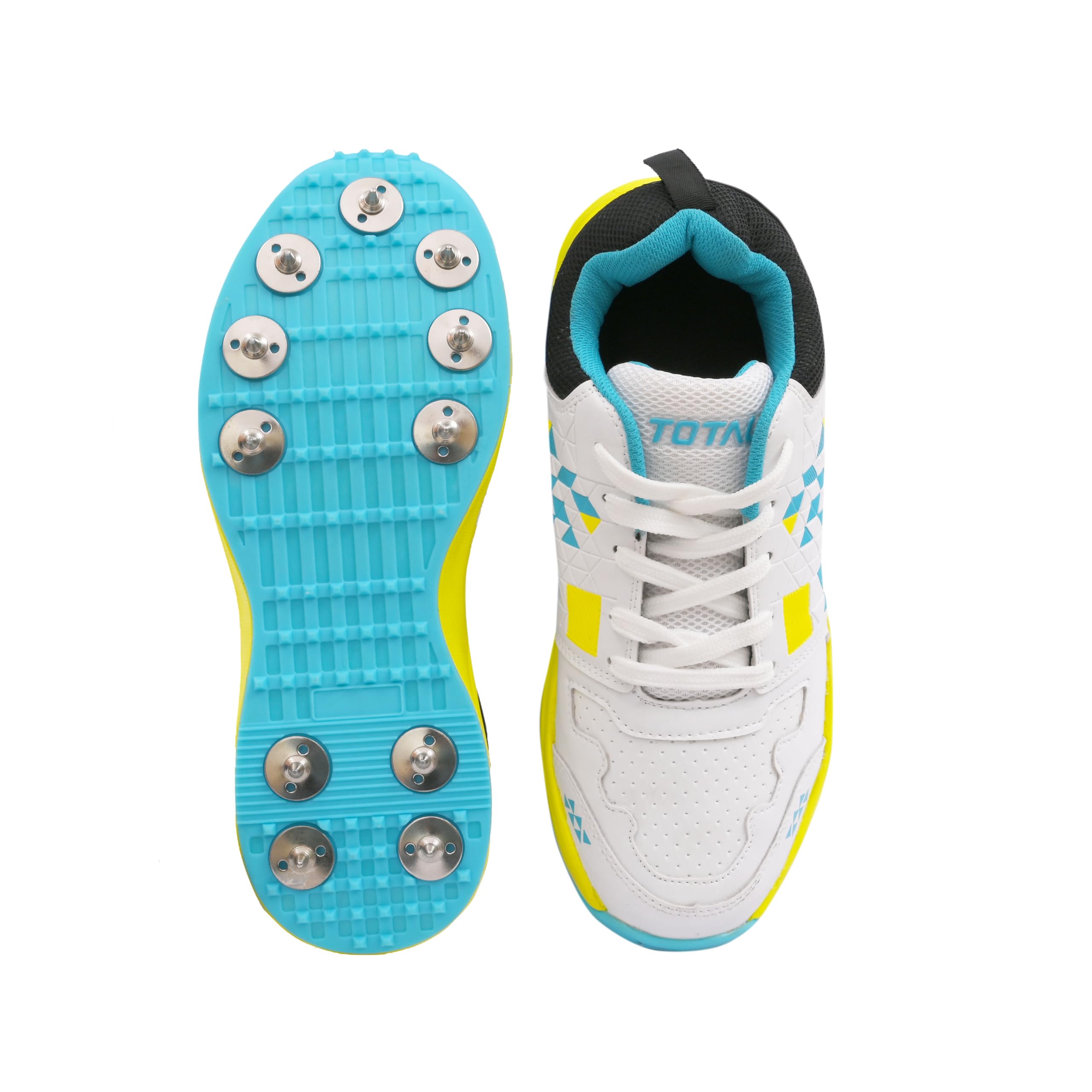 Total Terminator Metal Spike Cricket Shoes for Men & Boys | Replaceable Studs | Breathable & Lightweight | All-Rounder Sports Footwear for Turf & Hard Ground-image-43