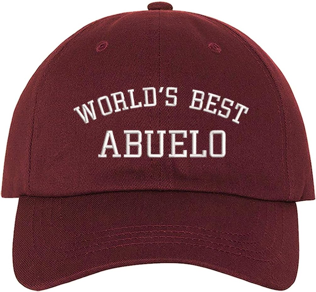 Worlds Best Abuelo Embroidered Baseball Hat - Worlds Best Abuelo Dad Hat