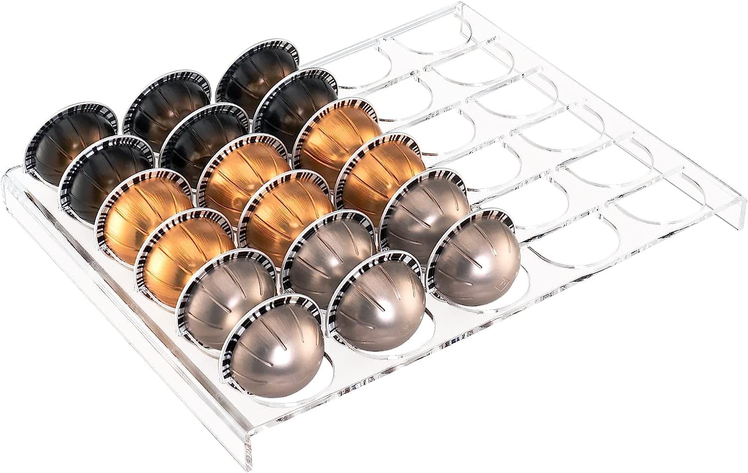 Adium Coffee Pod Drawer, Coffee Pod Holder Compatible with Nespresso