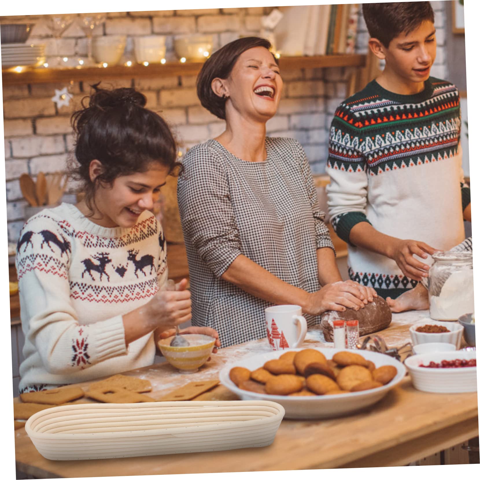 Cabilock 1pc Rattan Bread Proofing Basket Dough Basket for Baking for Sourdough Artisan Bread Lightweight Natural Material present for Bakers