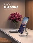Lamicall Tablet Stand, Adjustable iPad Stand : Desktop Stand Holder Dock Base Mount for iPad Pro Air mini 9.7 12.9 10.5, Kindle, Samsung Galaxy Tab and Other Tablet 4-13", Desk, Kitchen - Silver