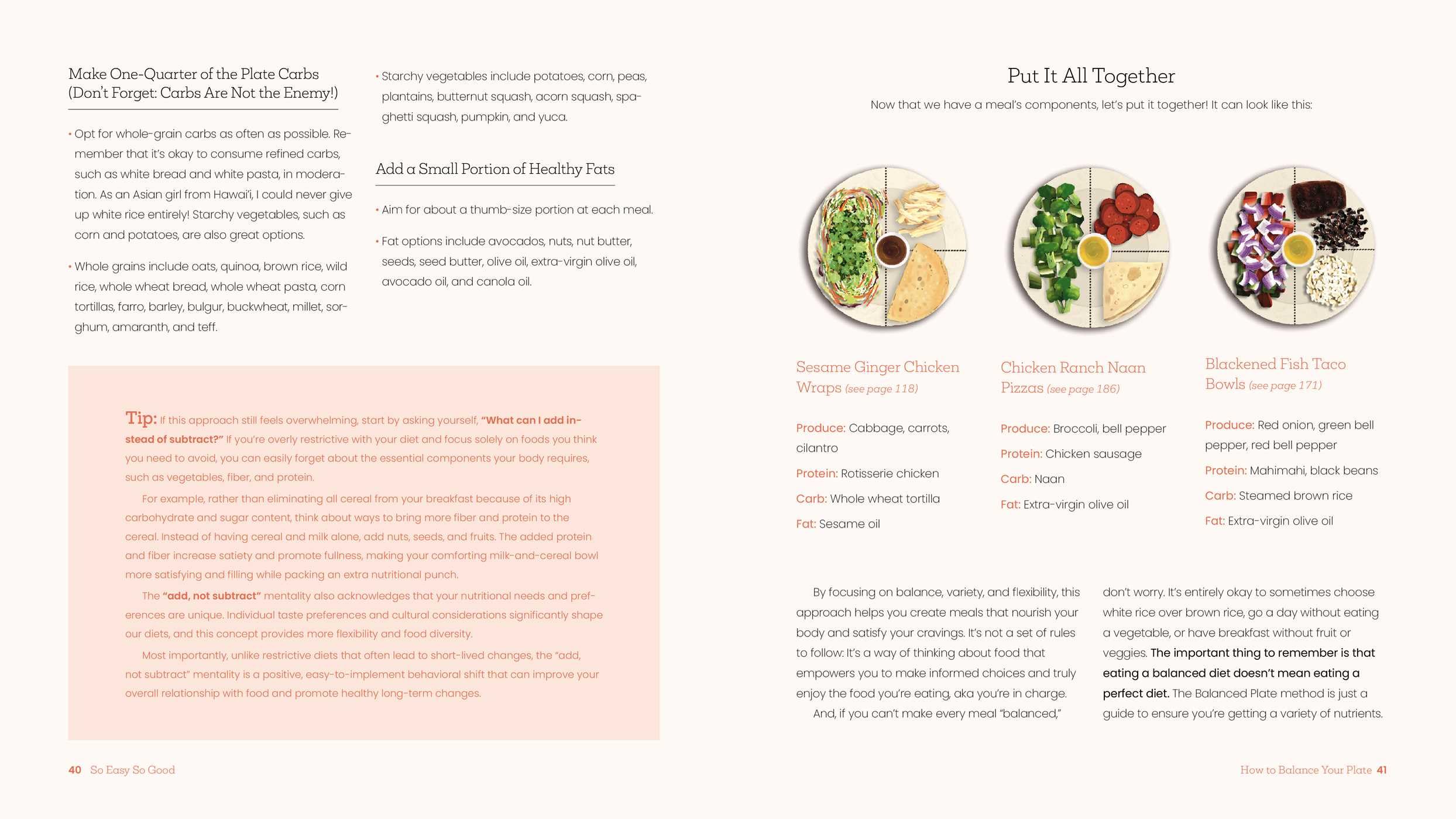 So Easy So Good: Delicious Recipes and Expert Tips for Balanced Eating (A Cookbook)