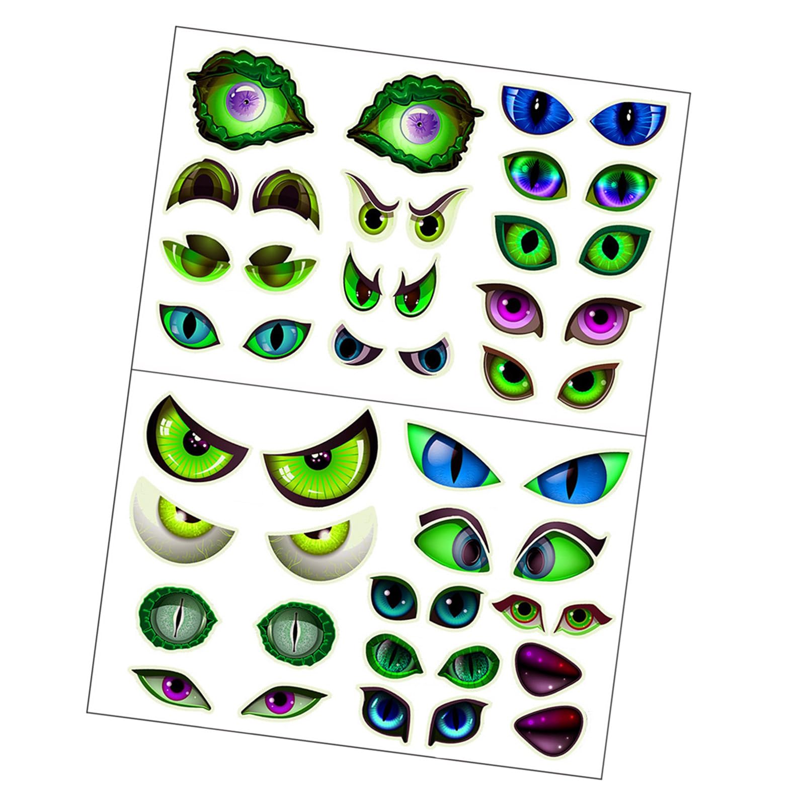 Elnwnnkc Glowing in Dark Halloween Peeking Eyes Auto Adhesive Wall Sticker for Scary Party Decorations PVC Materials Auto Adhesive Halloween Wall Decals