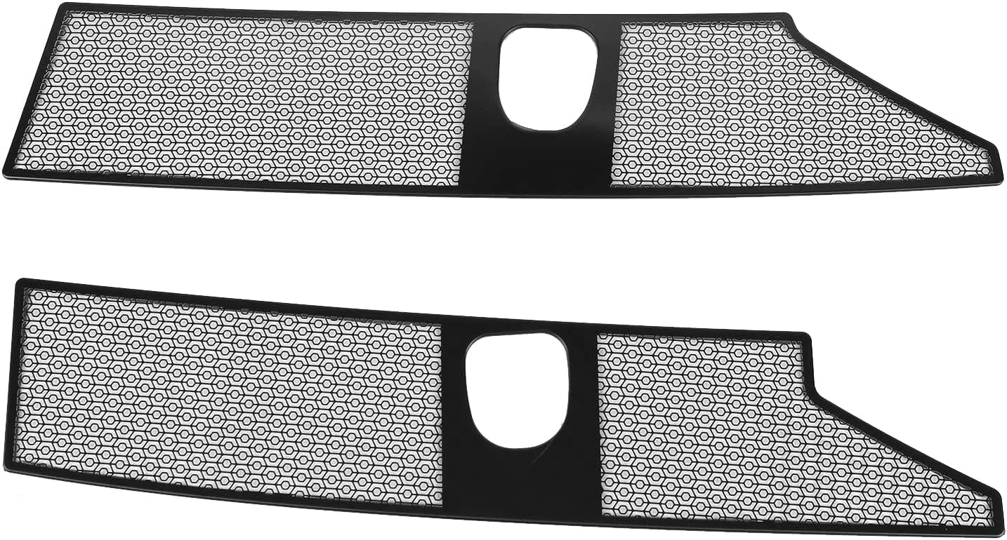 for Jetour Traveller T2 2023-2025 Steel Front Hood Dust Screen Cover Trim 2pcs Car Accessories (Black)