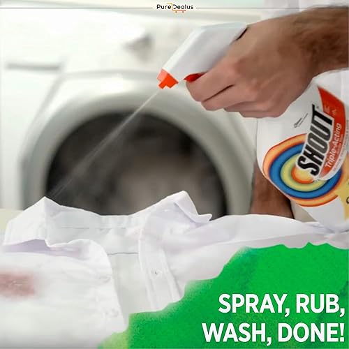 Miniatura 4 de Recambio para quitamanchas 'Shout', 60 onzas líquidas, incluye embudo de silicona plegable PureDealus. Juego de 2 piezas.