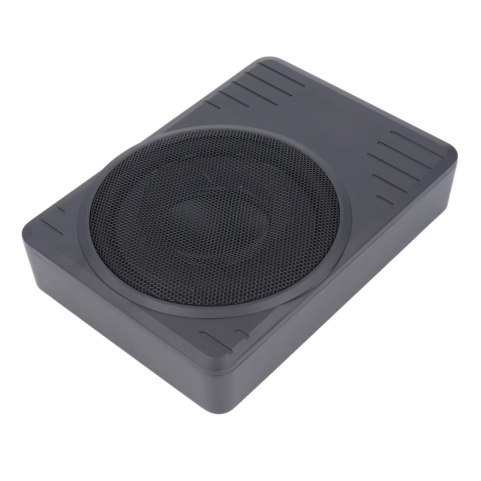 Ausla 10-calowy Aktywny Subwoofer Pod Siedzeniem, Smukły, Aktywny Subwoofer Pod Siedzeniem z Wbudowanym Wzmacniaczem, Moc Szczytowa 600 W, Pilot do Obsługi Basów, Filtr Dolnoprzepustowy dla Kierowców