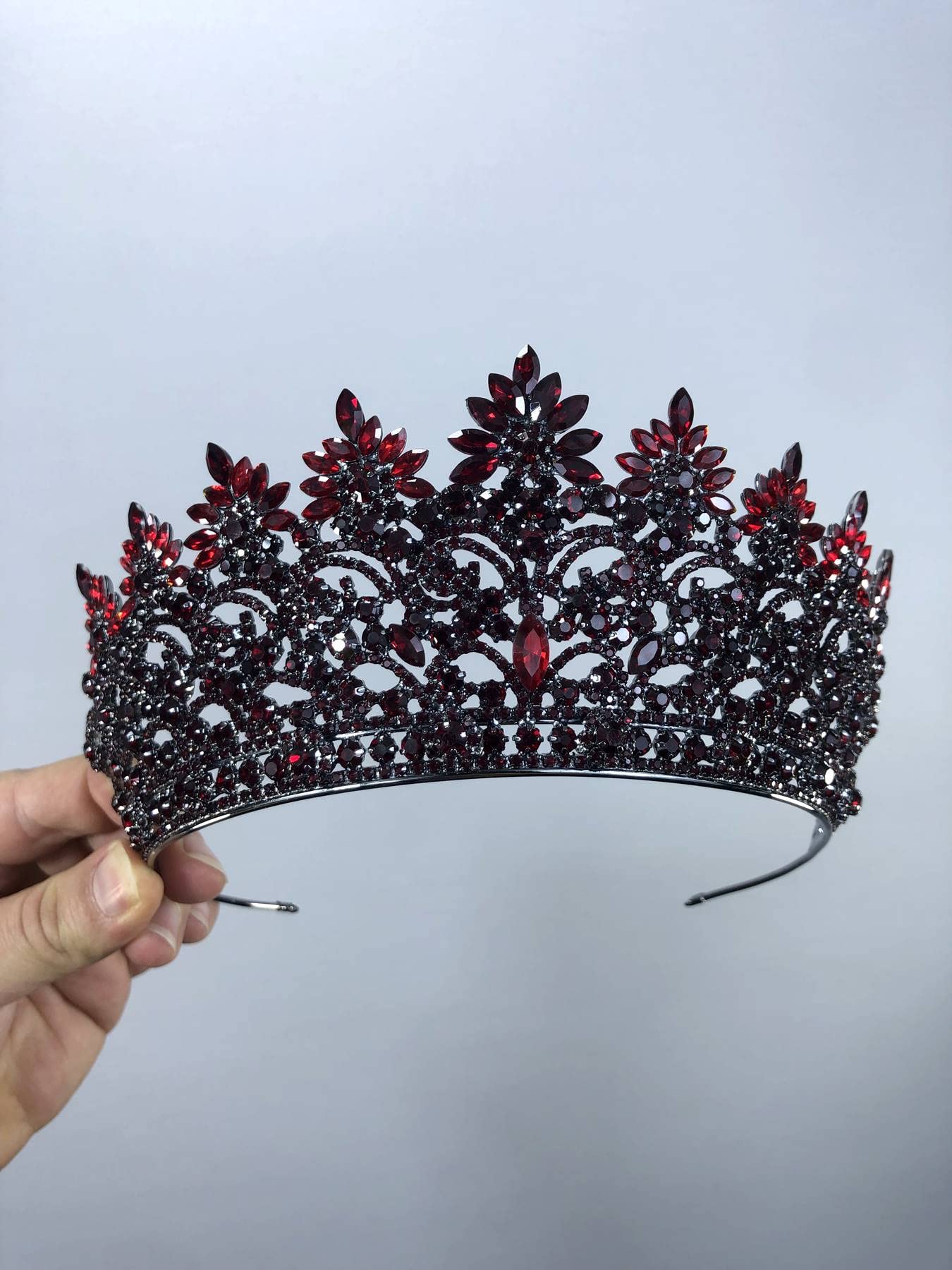 Hobigram Bordo Angela Model Kına Ve Gelin Tacı