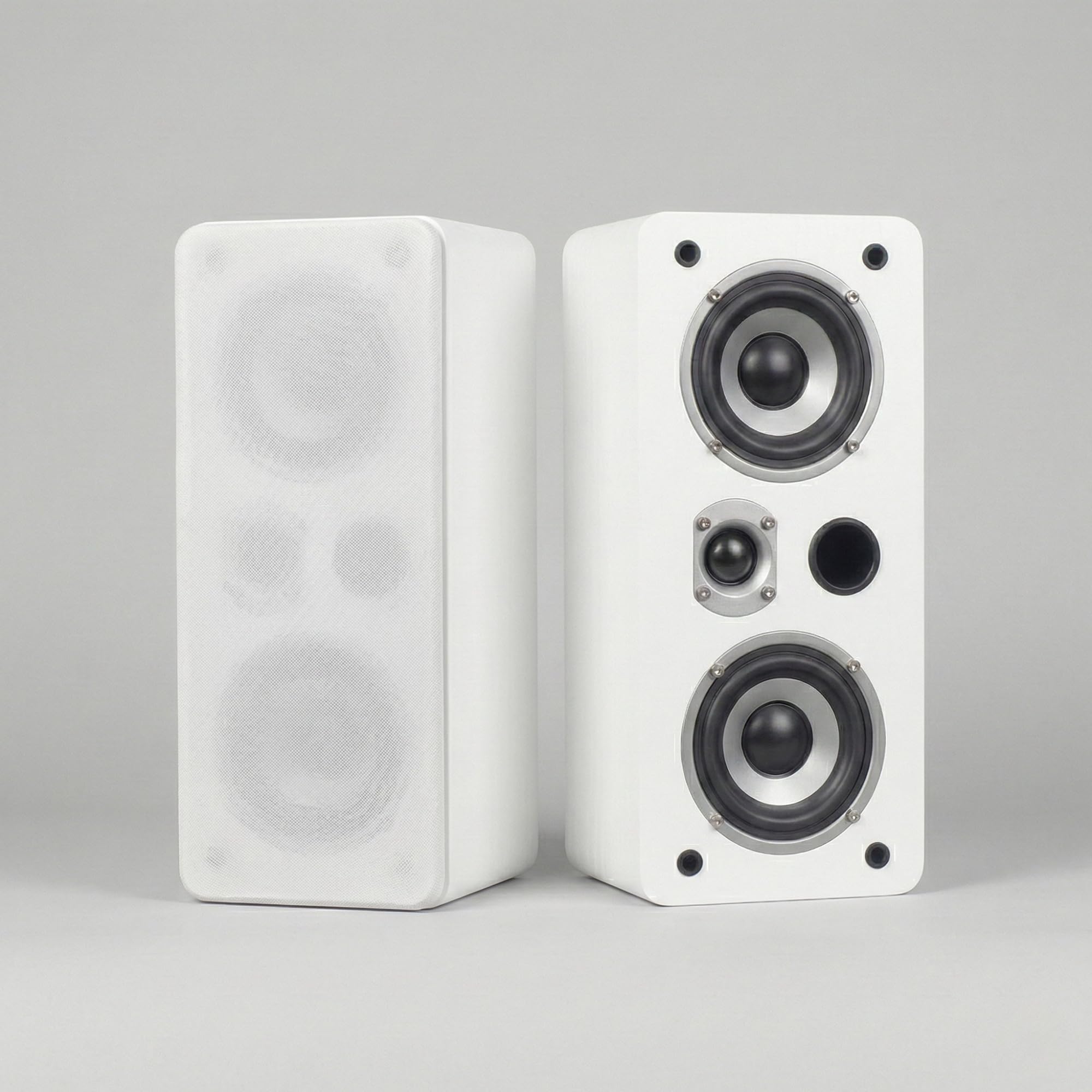 Dynavoice Magic LCR-4 Blanc – Enceintes Passives 2 Voies pour Dolby Atmos & Home Cinéma (Paire), 2×4” + Tweeter 1”, Bass Reflex Frontal, Montage Mur ou Plafond, Blanc Mat