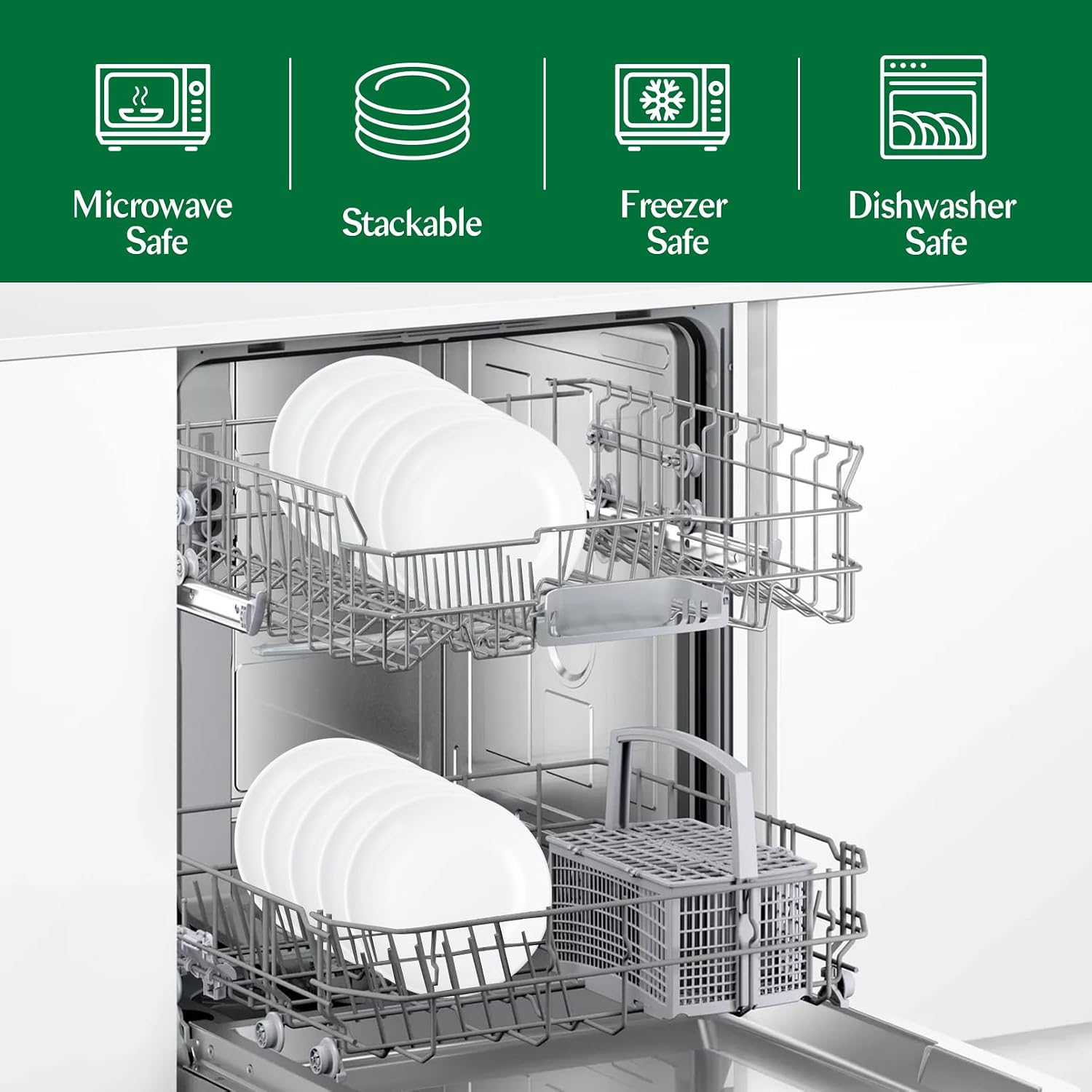 8 Pieces Appetizer Plates, Dessert Plates, 6 Inch, Round, White